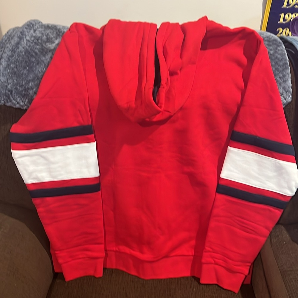 Lacoste Red Zip-Up Hoodie - Picture 7 of 7